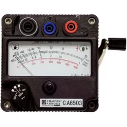 Chauvin Arnoux C.A 6503 Isolationsmessgerät, Kurbelindu, Messtechnik, Schwarz