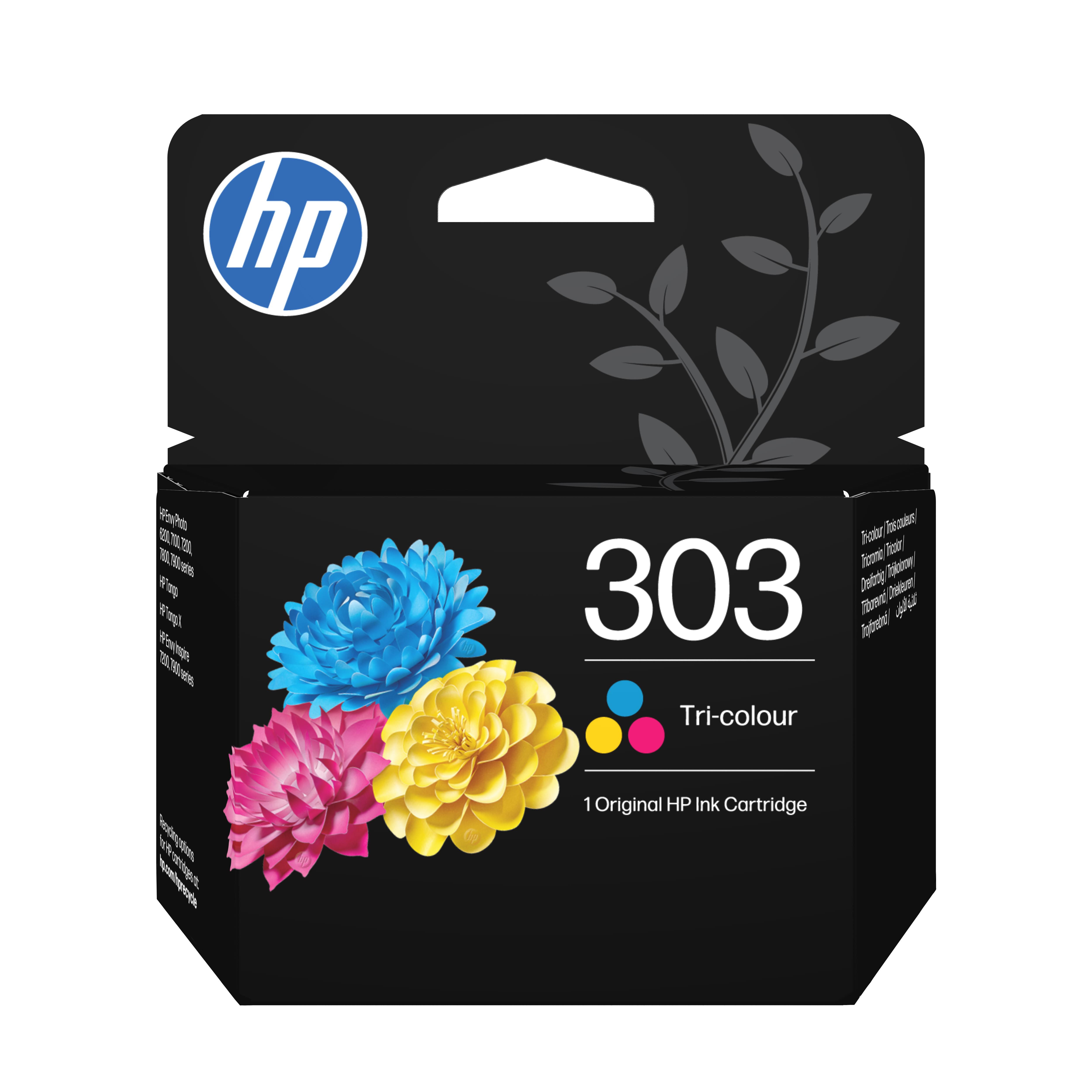 HP Original 303 Druckerpatrone TriColour (T6N01AE#LS1) für ca. 165 Seiten Instant Ink
