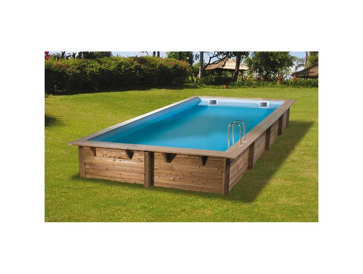 Piscine Linéa 350x650 - H140cm - Liner Bleu 75/100ème