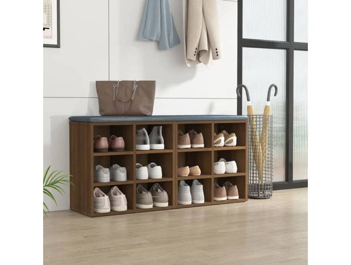 (13012)Meuble rangement - contemporain - Cabinets à chaussures (2 pcs )- Chêne marron 52 5x30x50 cm poid:24.3 kg