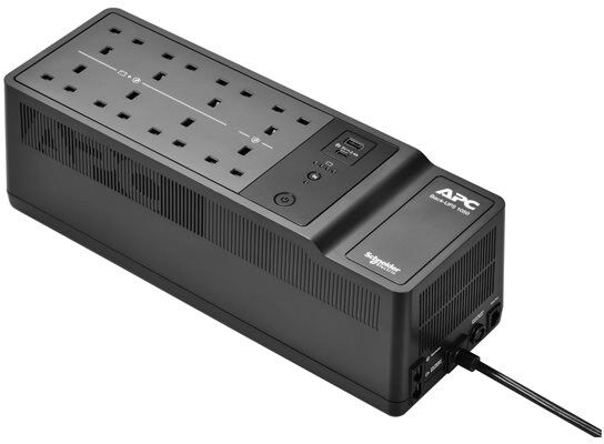 APC Back-UPS BE1050G2-UK 1050VA/600W UPS with 8 UK Outlets - Black