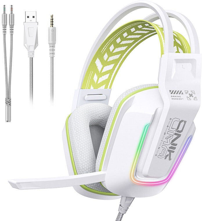 ONIKUMA X13 RGB Gaming Headset - Hvid