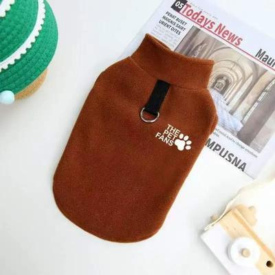 Uplifted Finds Fleece Thermal Dog Sweater brown b 2xl