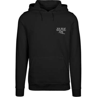 Kapuzenpullover MISTERTEE "MisterTee Reap What You Sow Hoddy", Herren, Gr. XL, schwarz, 65% Baumwolle, 35% Polyester, mehrfarbig, normal, ohne Ausschnitt, Pullover Kapuzenpullover
