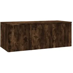 vidaXL TV-Schrank Räuchereiche 80x34x30 cm Holzwerkstoff