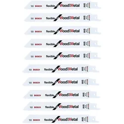 Bosch Hausgeräte, Sägeblatt, 10x Säbelsägeblatt S 922 HF Flexible for Wood and Metal