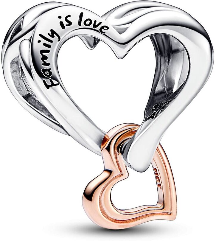 Charm Pandora Cœur Infini Ajouré Bicolore Femme