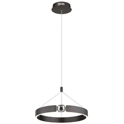 Hängelampe Pendelleuchte Esszimmerlampe Glaskristall bronze gebürstet LED 125 cm