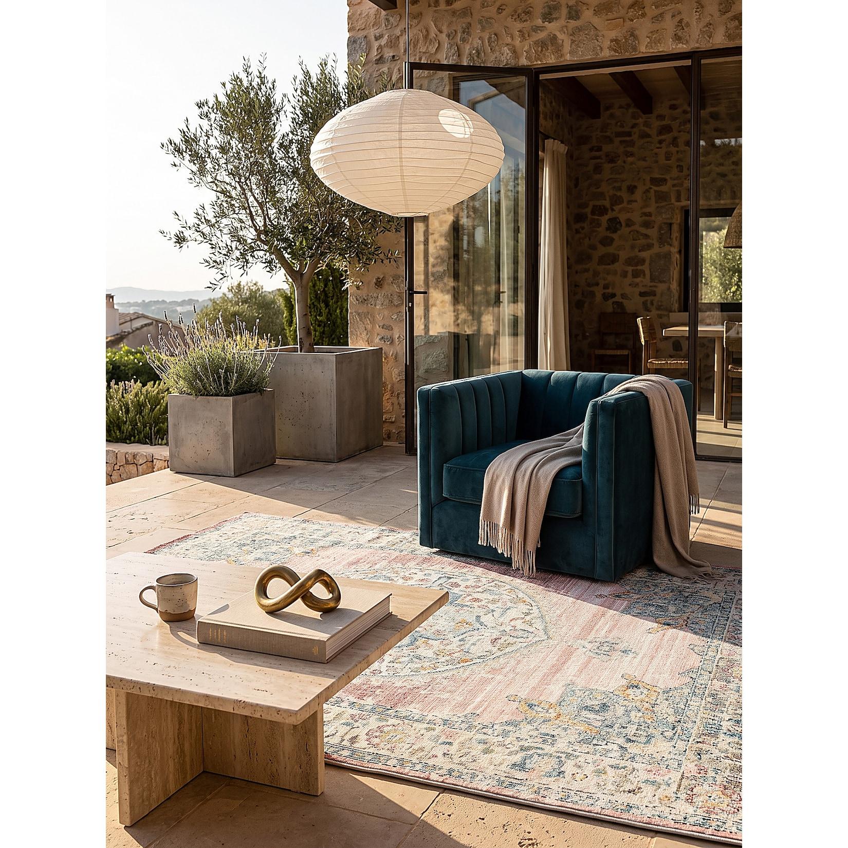 Outdoor-Teppich Niederflor Pink 160x230 cm - LIMMAT Kadima Design