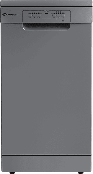 Lavavajillas - Candy Brava CDPH 2L1049S, 10 servicios, 5 programas, 45 cm, Programa rápido 39' min, Inox