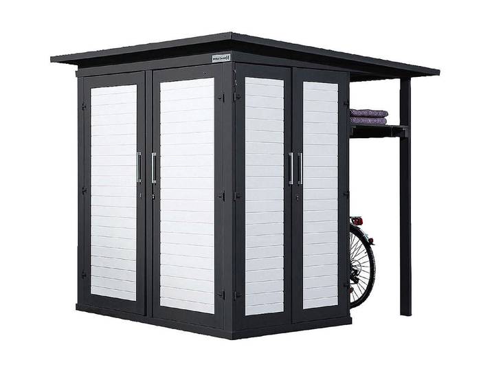 Weka Gartenhaus Q Anthrazit-Weiss 2 × 2 m