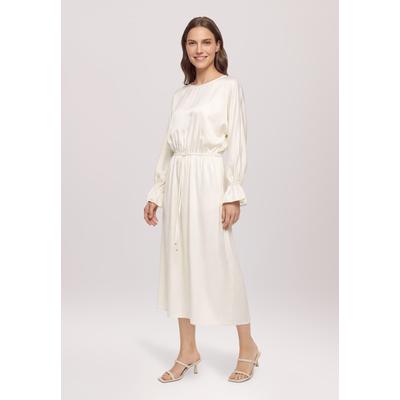 Cocktailkleid VERA MONT "Damen mit U-Boot-Ausschnitt", Damen, Gr. 38, Normalgrößen, beige (champagne sorbet), Satin, Obermaterial: 100% Polyester, Basic schmal lang, U-Boot-Ausschnitt, Kleider