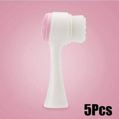 Inspire Essentials 2 In 1 Silicone Face Scrub Brush Facial Cleansing Brush Pore Exfoliator 7