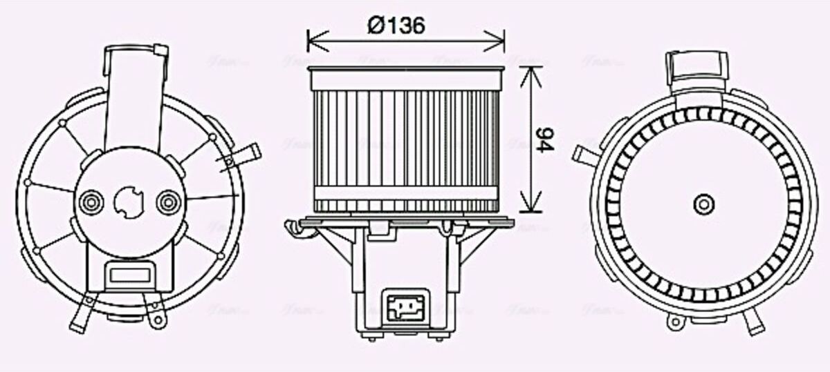 Innenraumgebläse AVA COOLING FT8465