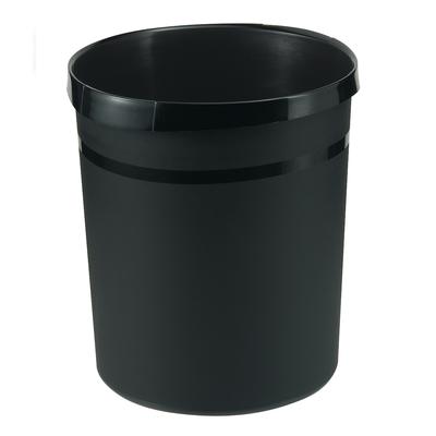 HAN Papierkorb GRIP KARMA, 18 Liter, rund, 80-100% Recyclingmaterial, robuster Kunststoff,öko-schwarz