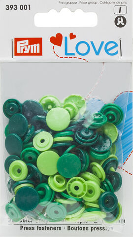 Prym Druckknöpfe "Color Snaps", grün color, 12,4 mm Ø, 30 Stück
