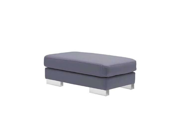 Xlmoebel Hocker XXL Club Fußhocker aus Leder und Designer-Textil in modernem Design (Fußhocker, Hocker Rossa), Hergestellt in Europa