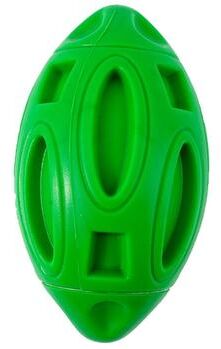 United Durable Rubber Rugby Dog Chew Ball Toy Wear Resistant Interactive Pet Toy For Strong Chewers green