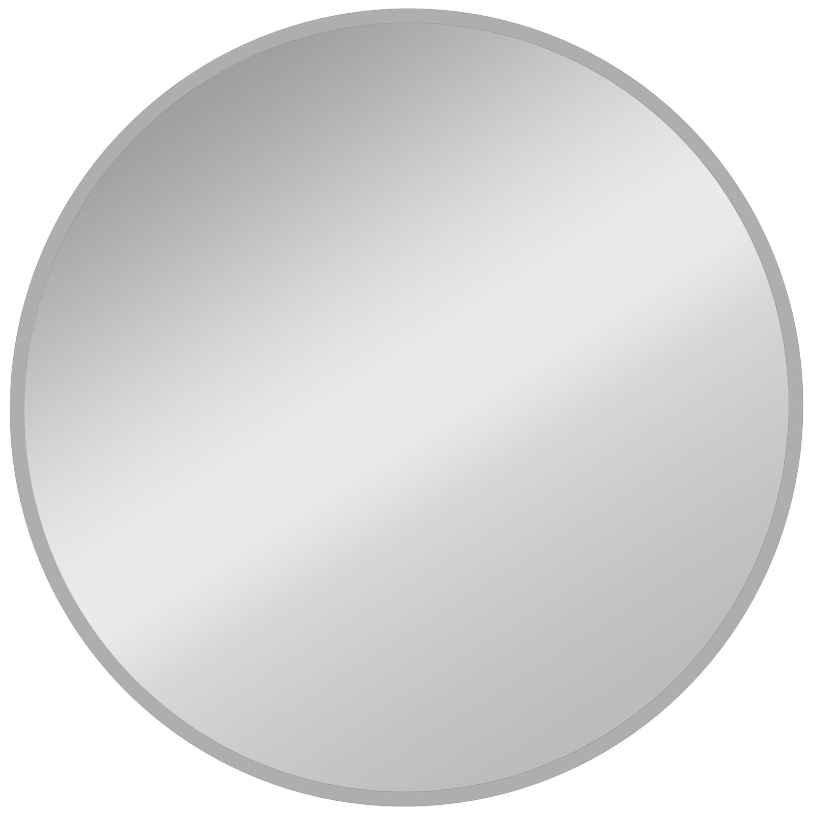 HOMCOM Wandspiegel met modern design, zilver, 61 x 61 cm