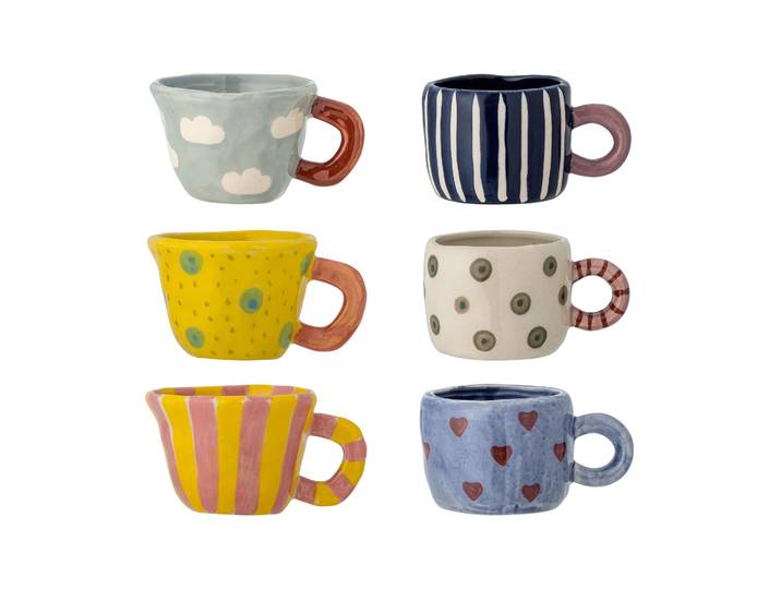Bloomingville Nini tasse Multicolore, 6 pièces