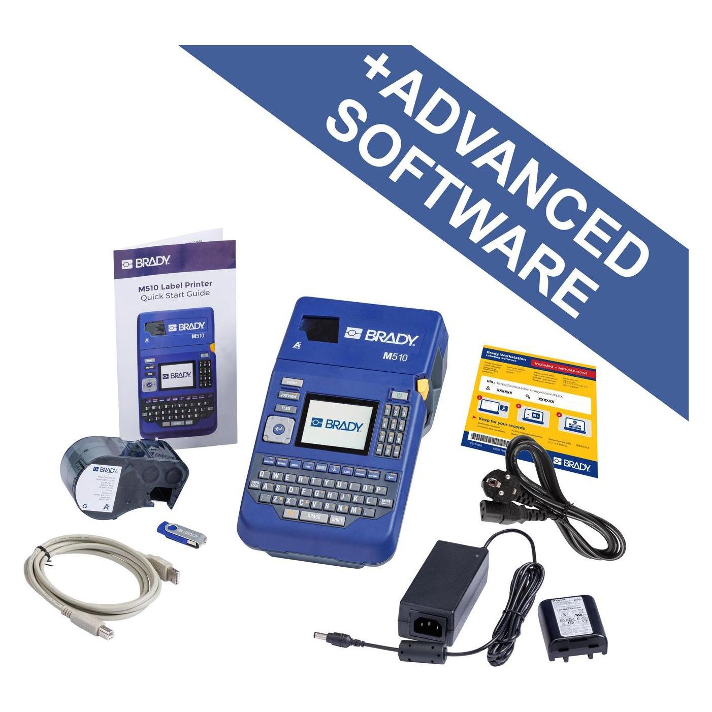 Brady M510 Label Printer EU + (300 dpi) (M510-EU-BWS)