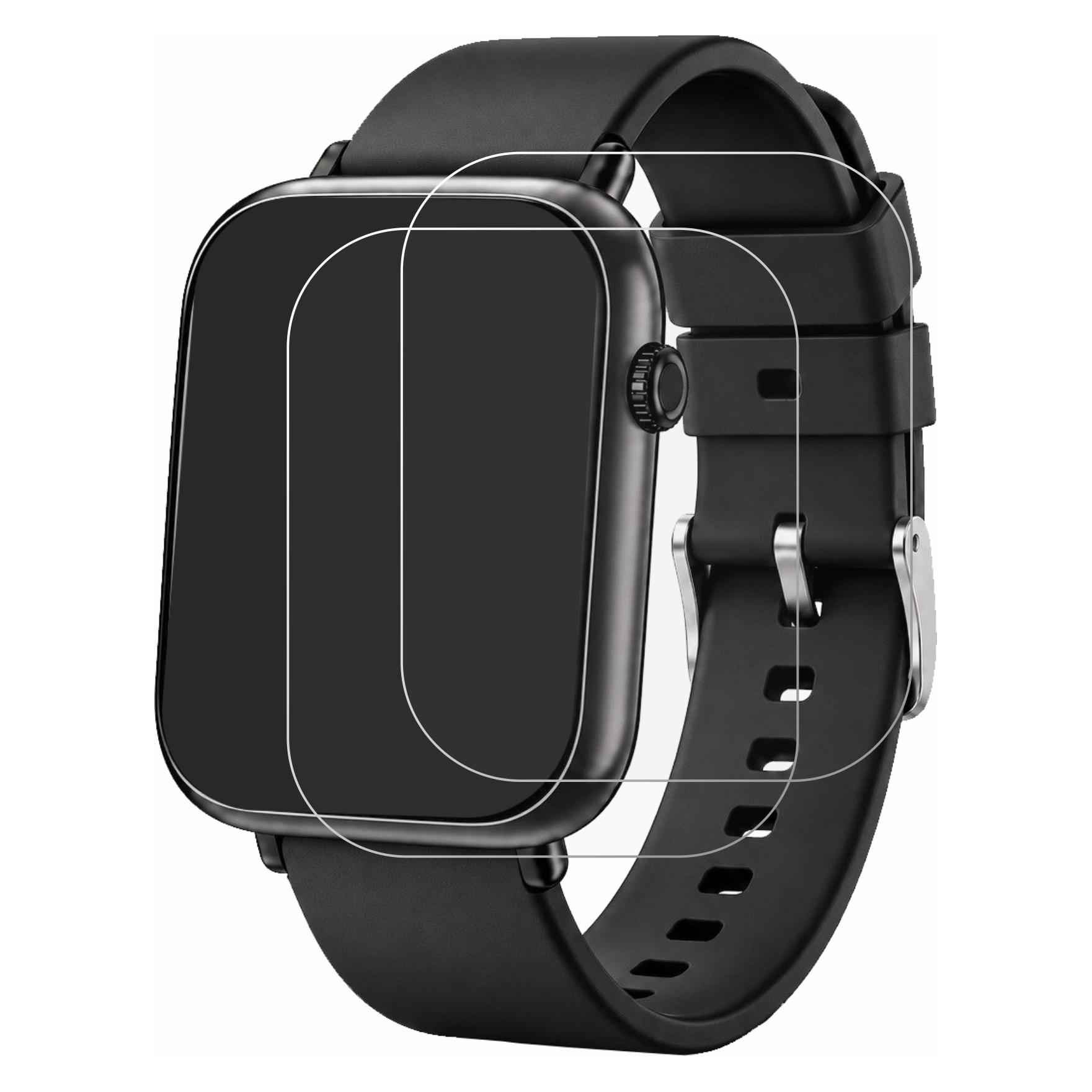 ScreenLeaf Schutzfolie für FYROVE Smartwatch 1.85" Displayschutz Display Schutz Folie Klar Transparent (6164955)