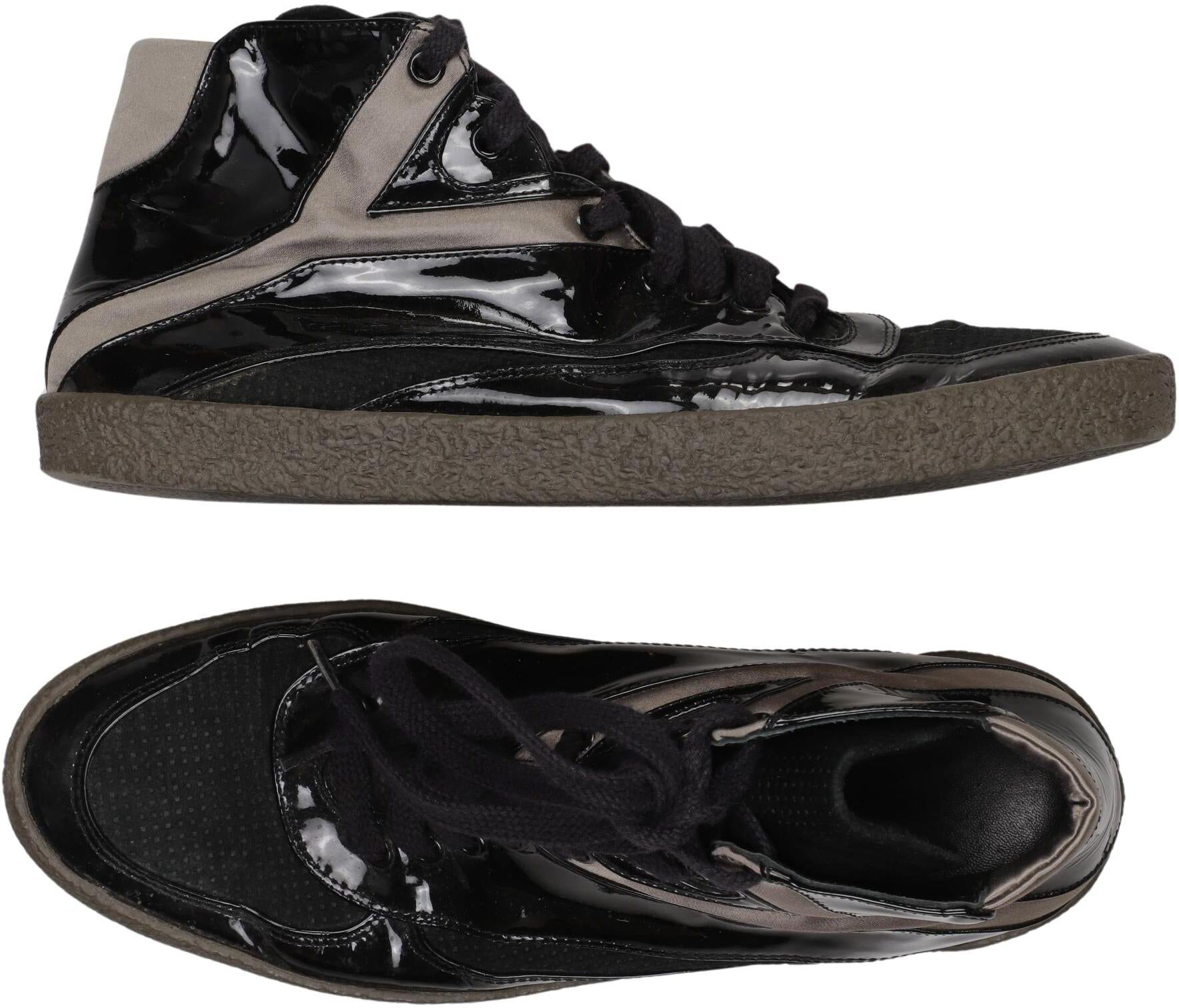 Yves Saint Laurent Herren Sneaker, Schwarz, Gr. EU 39, Leder - Second Hand