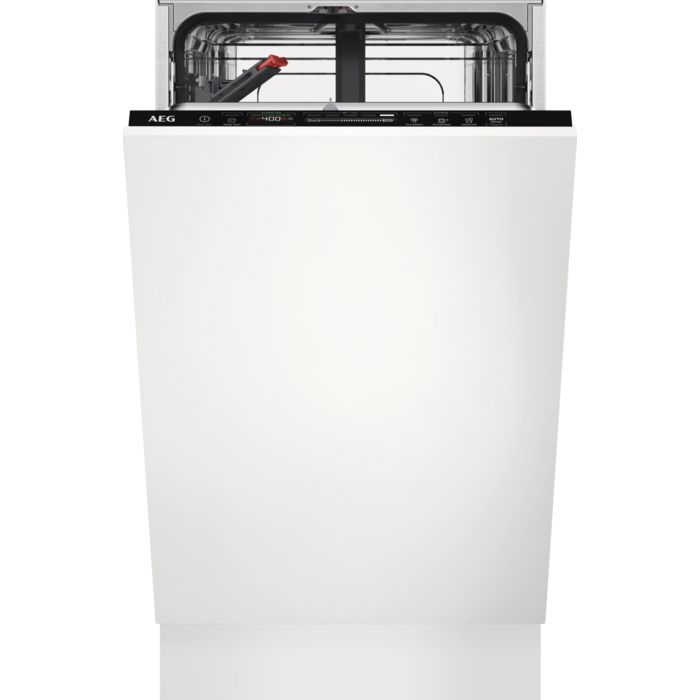 AEG FSE73427P 45 cm Geschirrspüler vollintegriert (ohne Front) Leise 9 Maßgedecke aquaStop Funktion Auto Open 911 077 041