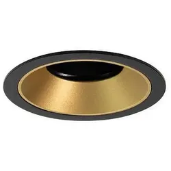 Brumberg Einbaudownlight BINATO, IP20, rund, ohne LED Modul, dreh- und schwenkbar, schwarz, gold BRUM-20173860