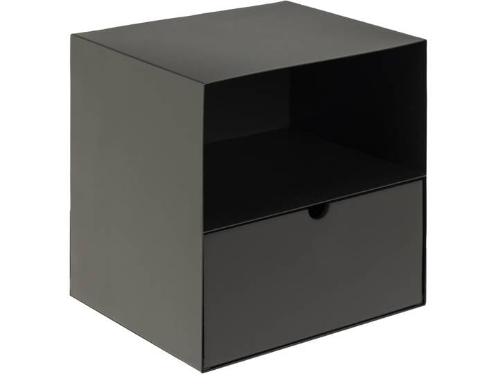 Nachttisch Joliet Schwarz Metall B 30 H 30 cm - Nachttisch