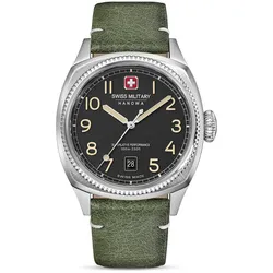 SWISS MILITARY HANOWA - CONDOR - Lederarmband - silber - schwarz