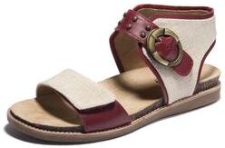 Women's Bari Cork Bottom Sandal by Hälsa in Red (Size 6 M)