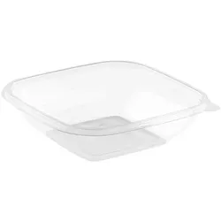 300x Salatschale, RPET, klar, quadratisch, 750ml