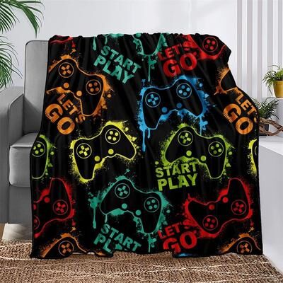 Uplift Picks Microfiber Gaming Throw Blanket Soft Warm Bed Sofa Cover 07 30x40 Inch