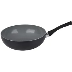 alpina Wokpfanne Ø28cm für Induktion, Pfanne + Kochtopf, Schwarz