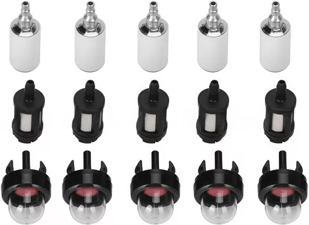 INF Kit d'entretien système carburant pour tondeuse (15 pièces) - Filtres, filtres de ligne et poires d'amorçage