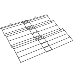 Metaltex Gewürzregal X-Pand 361375000, lava, mit 3 Fächern, für die Schublade, Metall, ausziehbar, 26-51 x 3 x 47cm, 2-tlg
