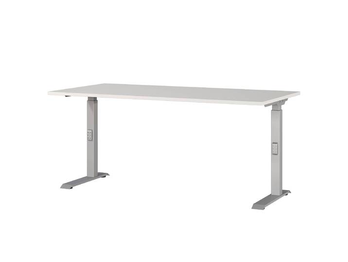 Bureau réglable Downey 160cm Gris/Gris clair/Argenté
