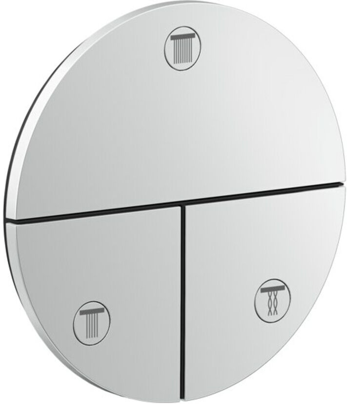 Hansgrohe Absperrventil UP Axor ShowerSelect ID Fertigset 3 Verbraucher quadratisch BSO (36779800)