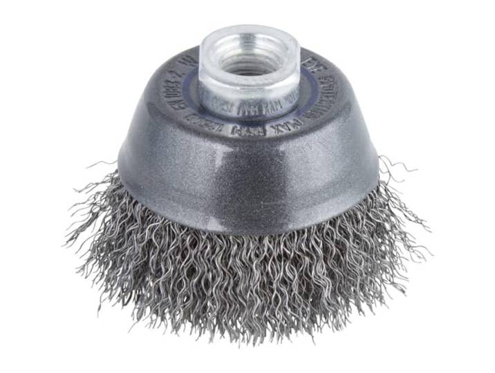 wolfcraft 2107000 - Brosse Métallique Soucoupe M14 - Diamètre 70 mm