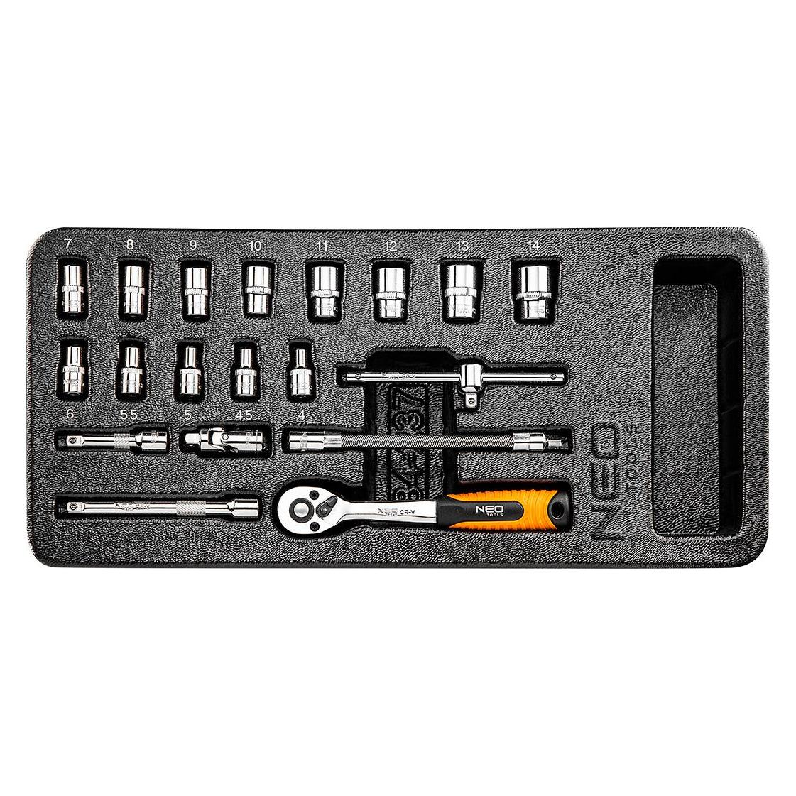Neo Werkzeugeinsatz mit Zubehör 19-tlg. (84-237) (1/4") (84-237)