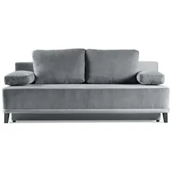 SCHLAFSOFA 3-Sitzer Riso mit Bettkasten, Grau