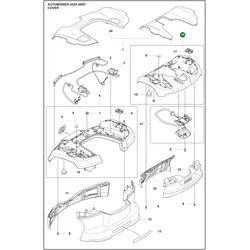Original Husqvarna Abdeckung hinten für Automower 435X AWD 435X AWD NERA 535 AWD und 535 AWD EPOS