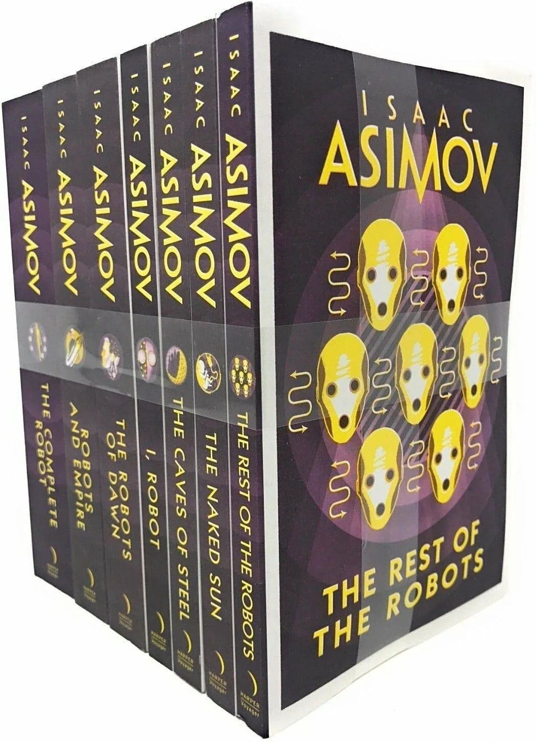 HarperCollins Isaac Asimov Robot Series 7 Books Collection Set - Paperback - I Robot, The Rest of the Robots, Caves of Steel & More - Classic Sci-Fi