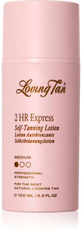 Loving Tan 2 HR Express lait solaire hydratant teinte Medium 100 ml