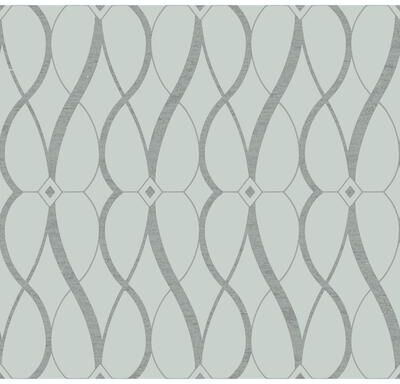 Antonina Vella Graceful Geo Spa & Silver Wallpaper