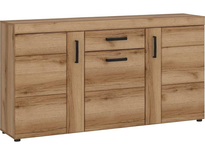 Sideboard Cortina 3 Türen 1 Schublade Softclose 156,8x86x40,9 cm Eiche Grandson