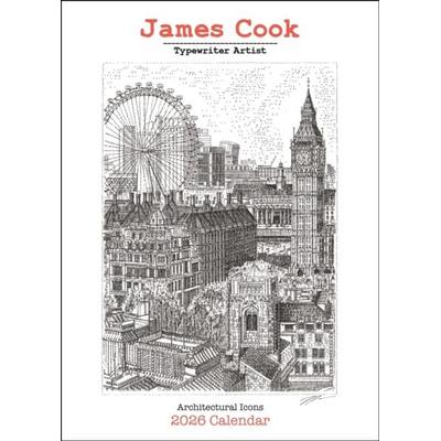 James Cook Typewriter Artist 2026 Wall Calendar