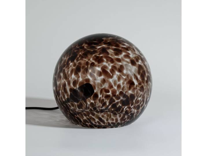 Braune und schwarze Glaslampe, Ø 25 cm