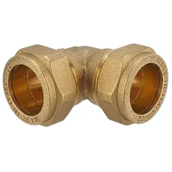 Klemmverschraubung für Kupferrohre - Winkel 18 x 18 mm für Heizung und Trinkwasser